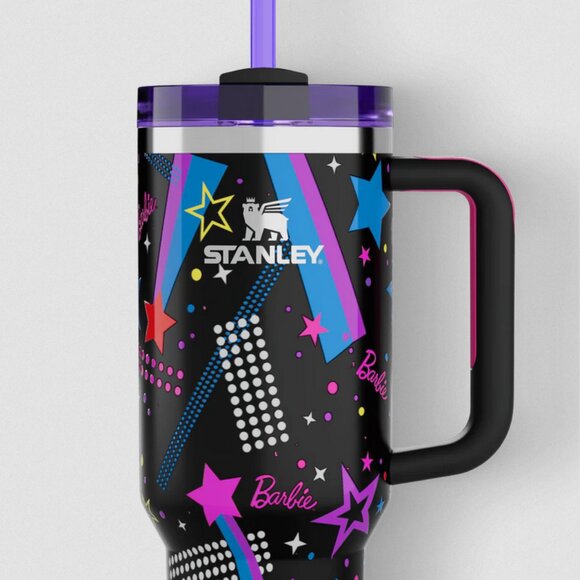 Stanley X Barbie 40oz 80's ROCKER Quencher Limited Edition NWT - Picture 5 of 5